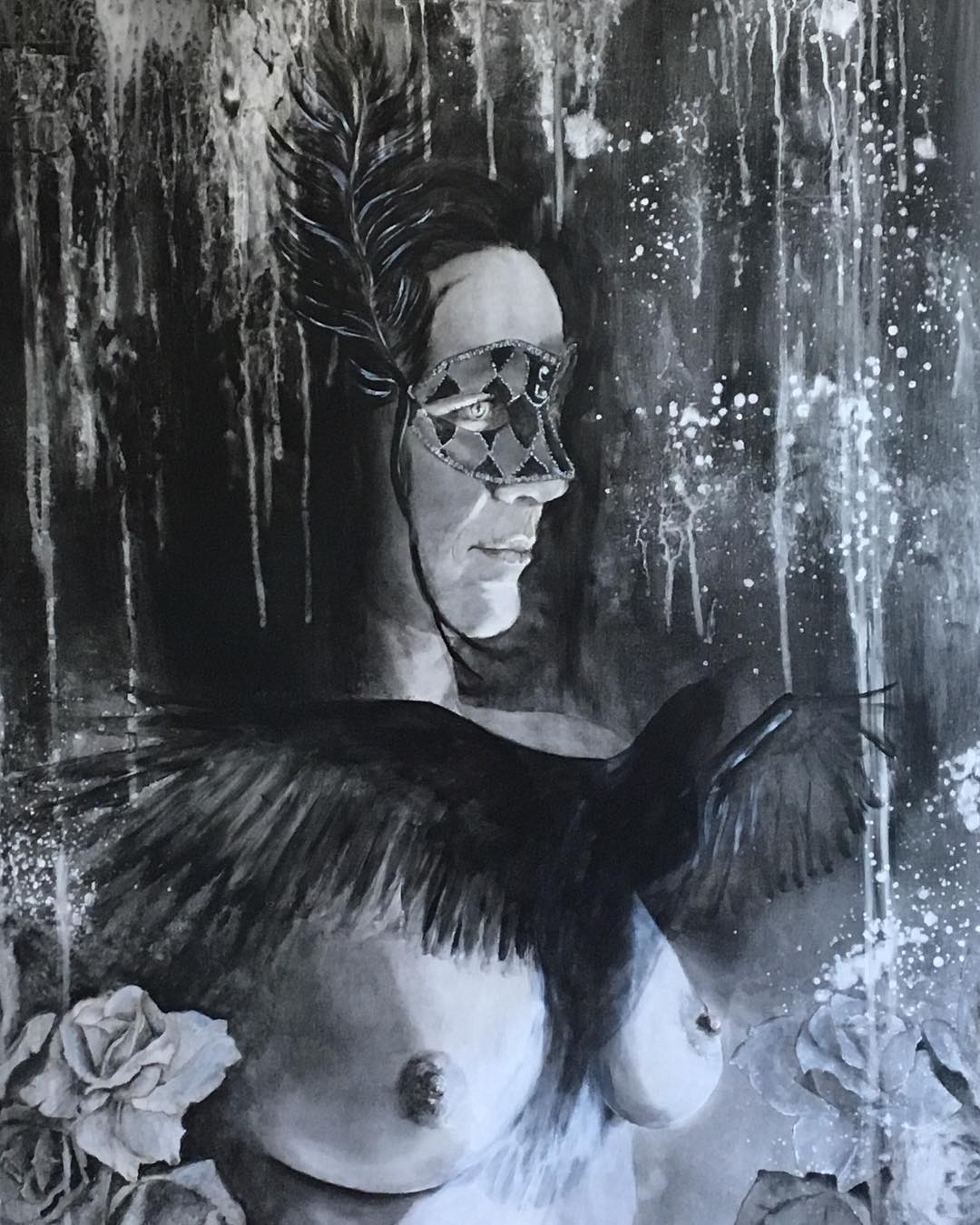 Around comes the raven. 